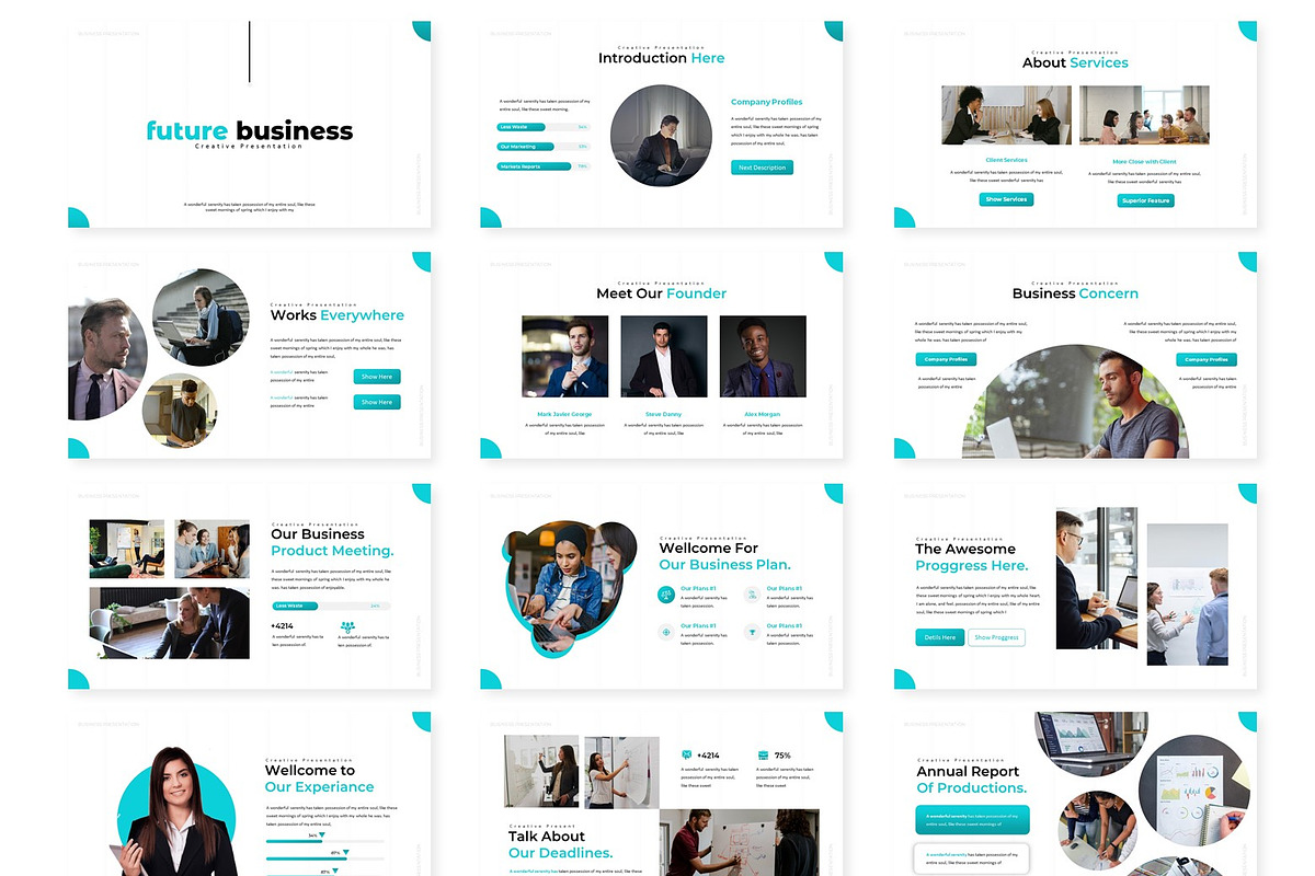 Future - Powerpoint Template, a Presentation Template by AQR Studio