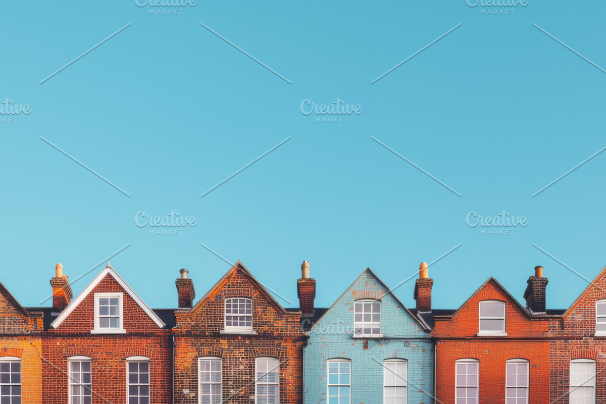 47 Brick houses, an Architecture Photo by Handmadefont (Photo 10 of 12)