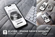 Elvora - iPhone Device Mockup Bundle, an iPhone Mockup by Heinzel Std Mockup (Thumbnail 1 of 14)
