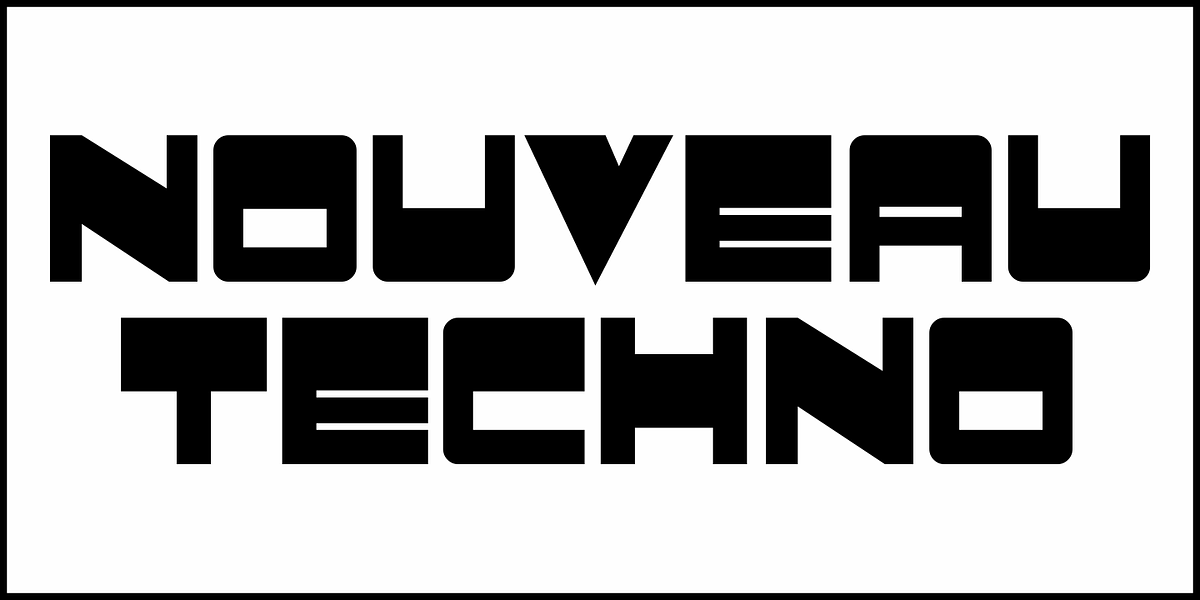 Nouveau Techno JNL, a Font by Jeff Levine Fonts (Photo 2 of 5)