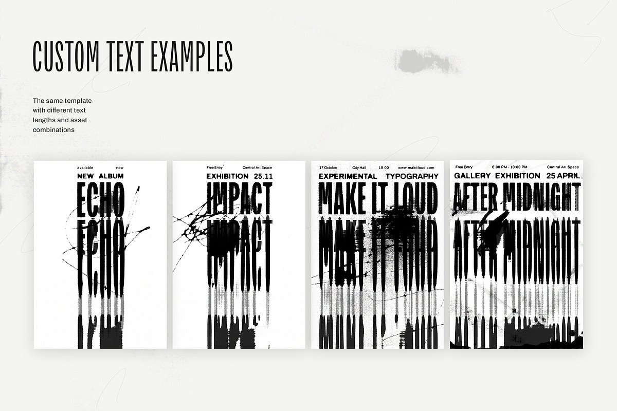Ink Poster Templates, a Poster Template by Inartflow (Photo 8 of 14)