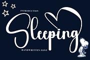Sleeping, a Handwritten Font by FreshTypeINK (Thumbnail 1 of 8)