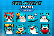 Snorlax Twitch Emote – Pokemon Emote, an Illustration by FNR Graphics (Thumbnail 1 of 6)