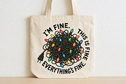 I'm Fine This is Fine Everything's, a Seasonal Illustration by CraftArtStudio (Thumbnail 2 of 4)