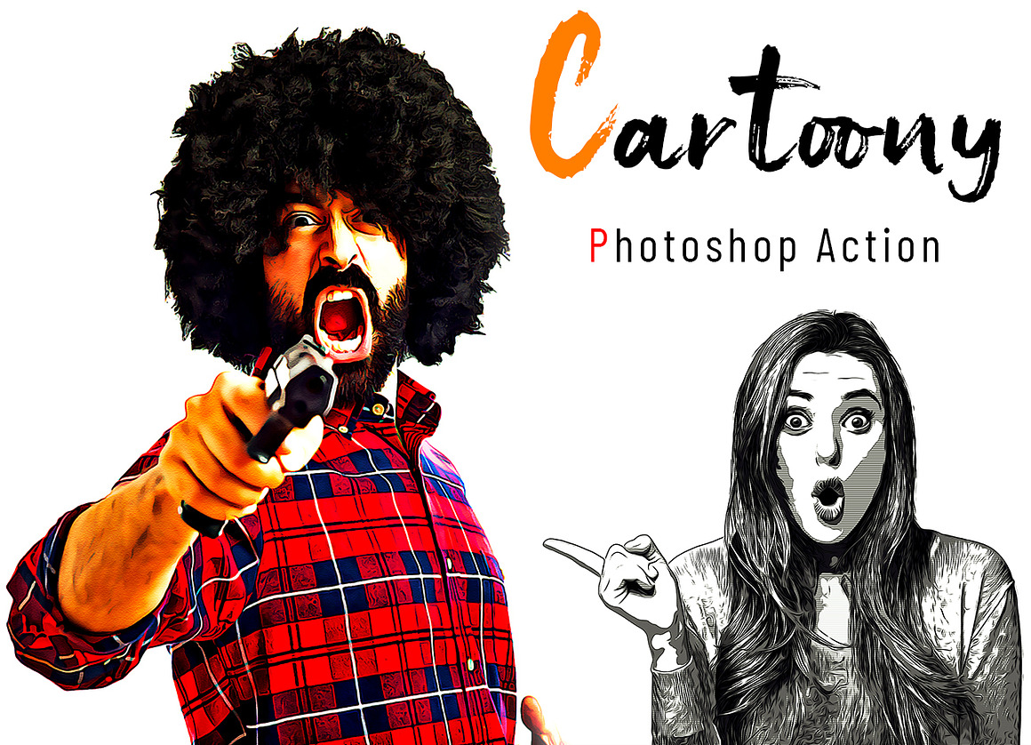 Cartoon Photoshop Action Bundle, an Action Add-On by Studio Retouch (Photo 8 of 22)
