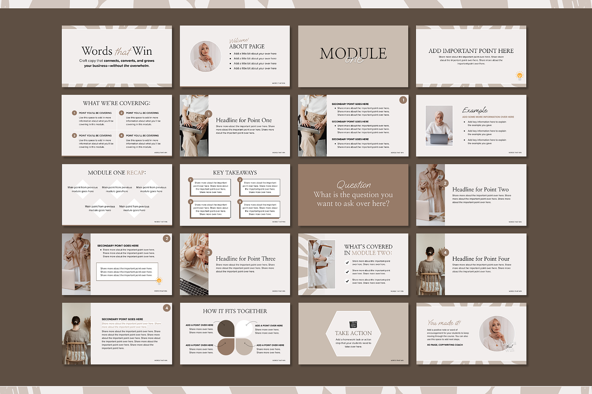Google Slides Course Presentation, a Presentation Template by Our Polished Pages (Photo 3 of 6)