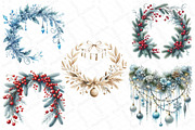 Christmas Garlands Sublimation Clipa, an Illustration by DreamPrint404 (Thumbnail 4 of 4)