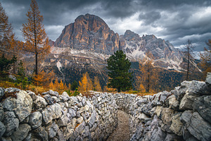 World war ruins in the Dolomites, a Nature Photo by Alpine Dreams