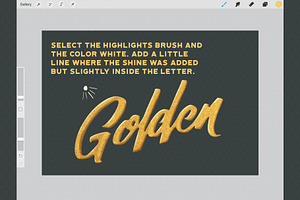 GOLDEN Procreate Brush System