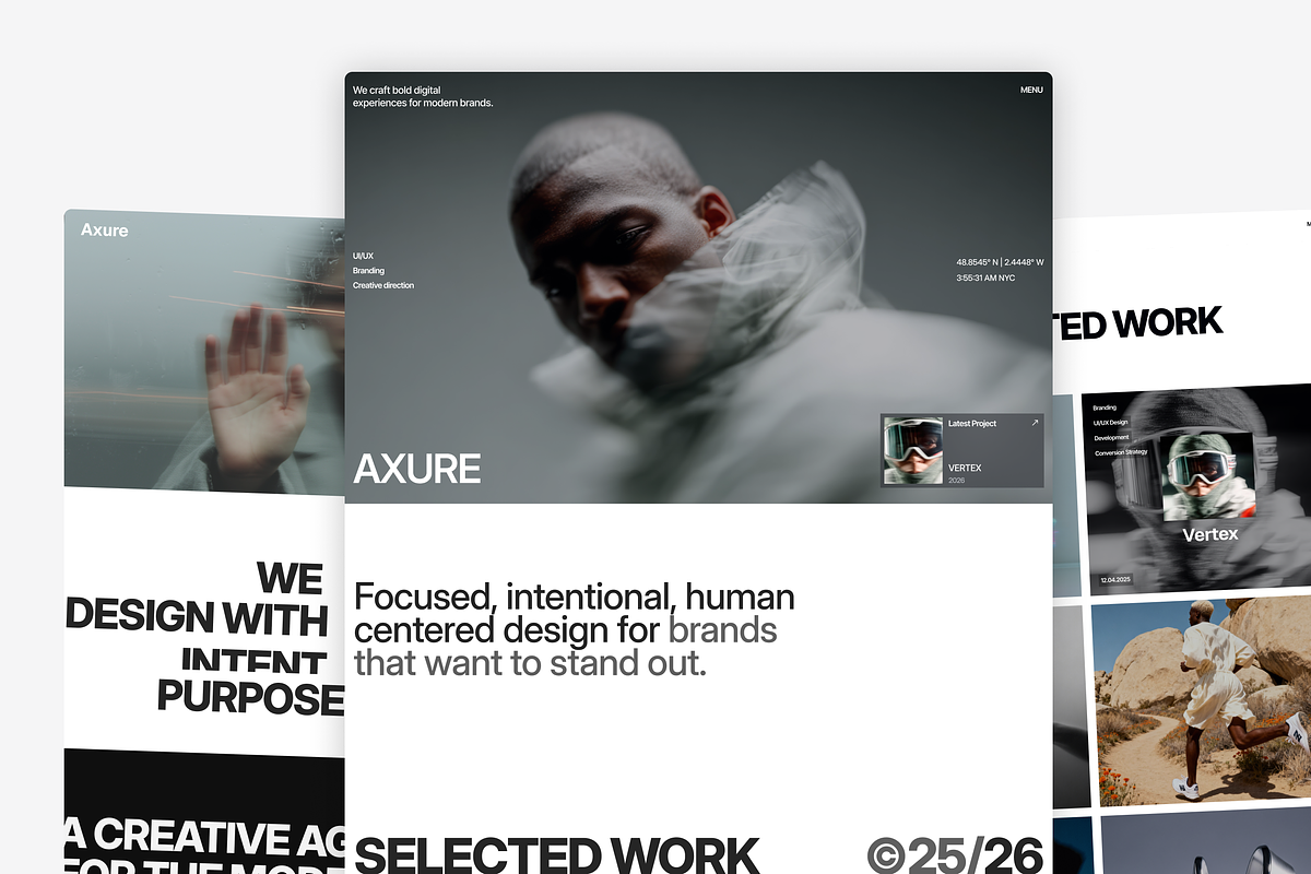 Axure - Portfolio & Agency Figma UI, an UI Kit Template by TNCFlow (Photo 3 of 5)