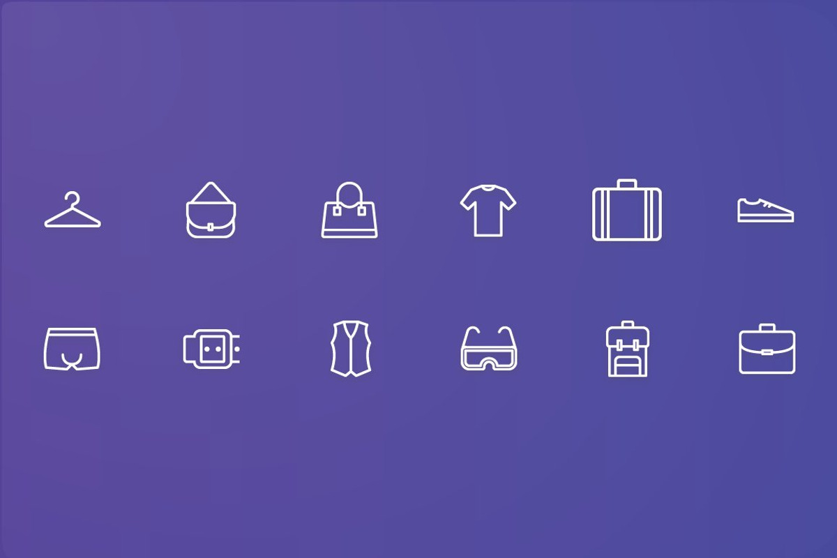Clothes & Fashion Accessories Icons, an Outline Icon by FlatLineIcons (Photo 4 of 4)
