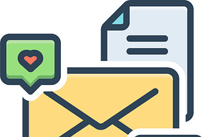 Email message color icon, a Duotone Icon by Creative priyanka