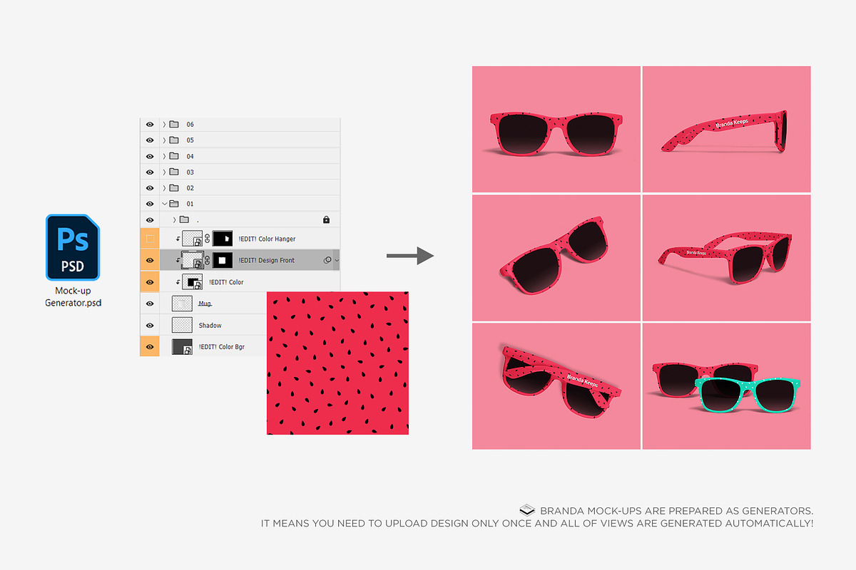 Sunglasses Mock-up, an Apparel Mockup by Branda Keeps (Photo 15 of 17)