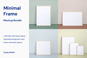 Minimal Frame Poster - Mockup Bundle, a Product Mockup by Studio MVDM (Thumbnail 1 of 8)