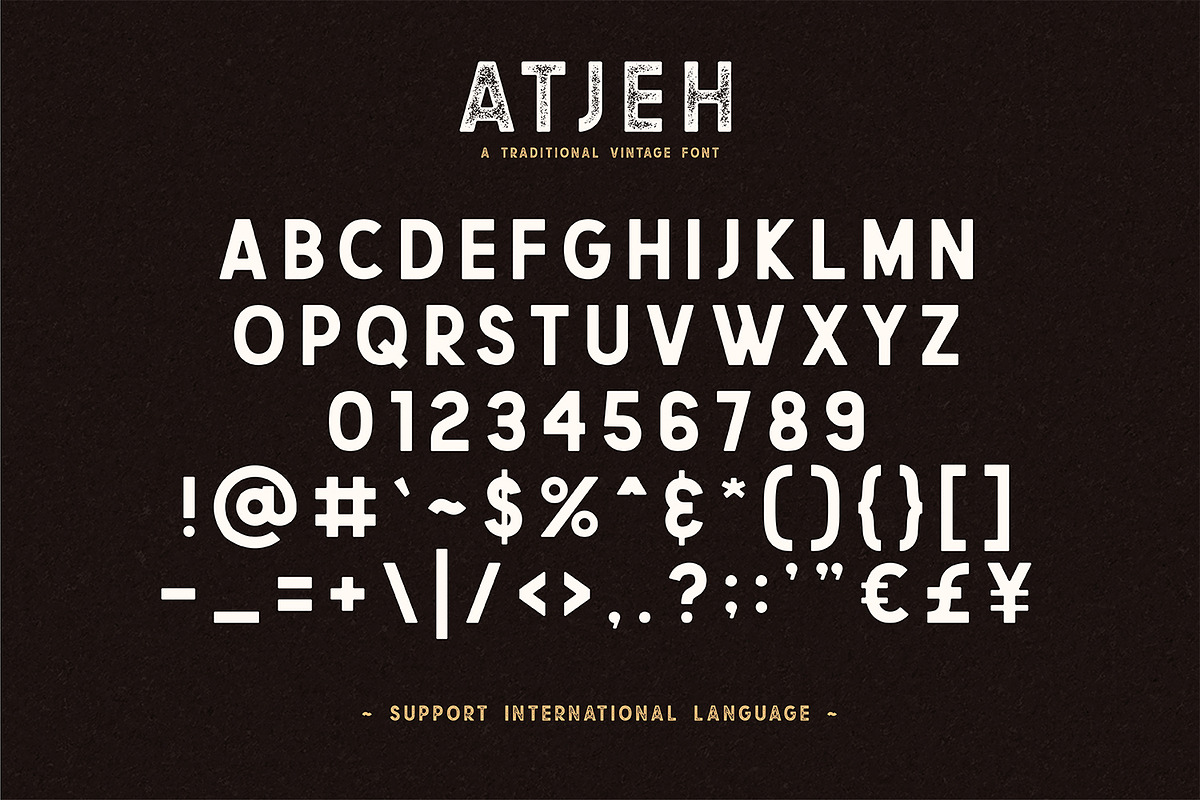 Atjeh - A Traditional Vintage Font preview 4