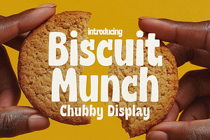 Biscuit Munch - Cute Chubby Display, a Serif Font by HipFonts