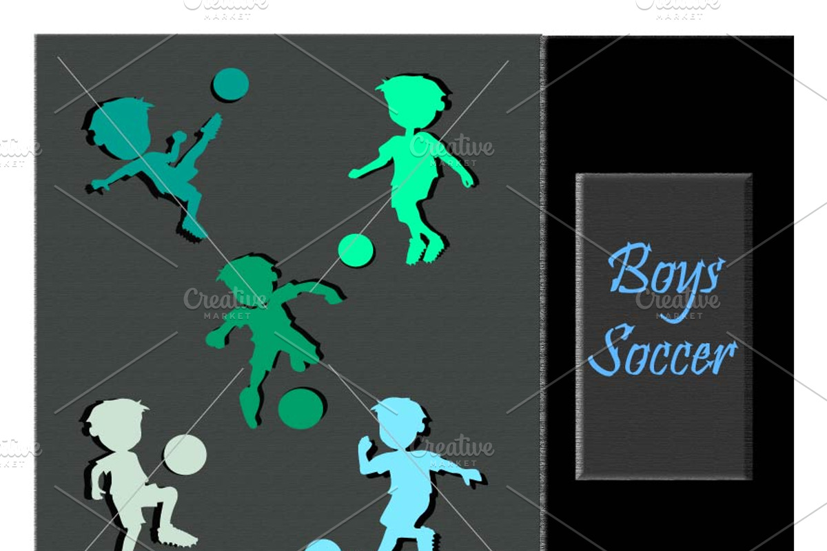 Boys Soccer, a Background Graphic by MVMG
