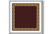 Floral Abstract Square Vector Frame, a Pattern Graphic by FineArtStudio (Thumbnail 2 of 3)