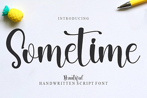 Sometime - Handwritting Font