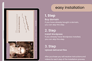 Feminine Wordpress theme Coach, a WordPress Template by myvisuell.de Webdesign (Thumbnail 9 of 10)