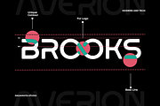 Averion - Modern Futuristic Techno, a Sans Serif Font by RagamKata (Thumbnail 7 of 10)