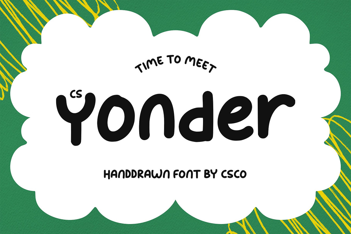 CS Yonder – Cute Kids Font, a Handwritten Font by Craft Supply Co. (Photo 1 of 8)