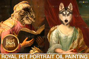 Royal Pet Portrait, Photo Overlay