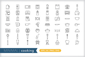 Minimal Cooking Icons