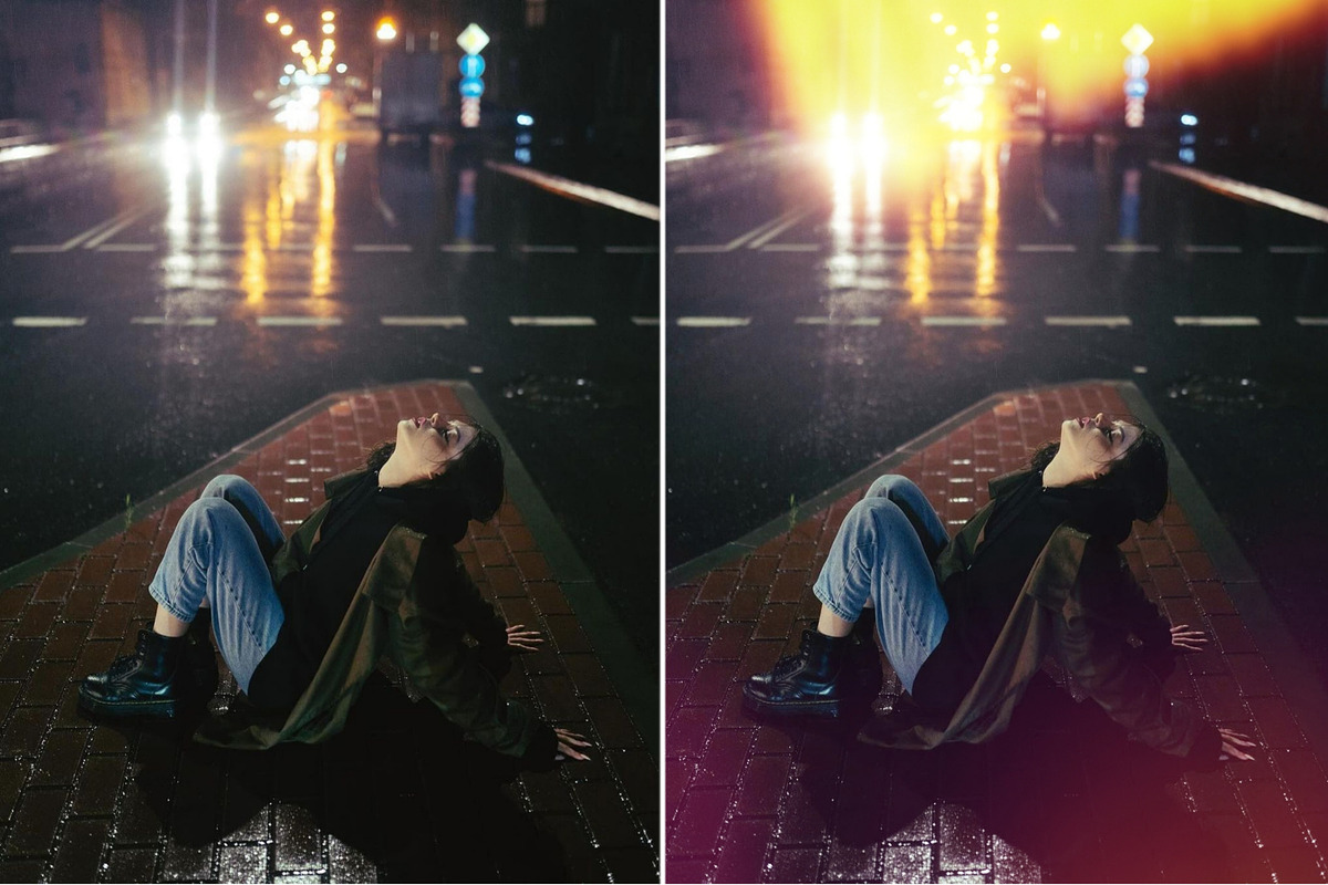 Film Light leak overlays, a Social Media Template by Presets store (Photo 9 of 10)