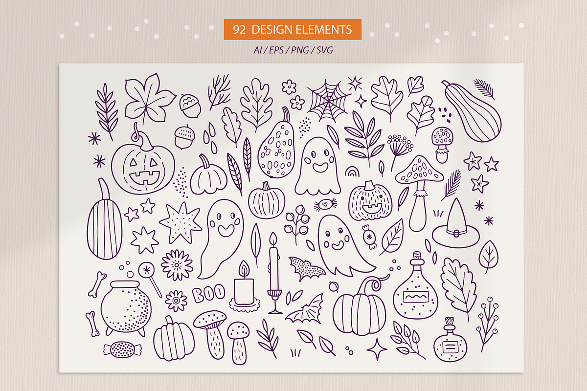 Halloween Kit #6, a Seasonal Illustration by miumiu (Photo 5 of 15)