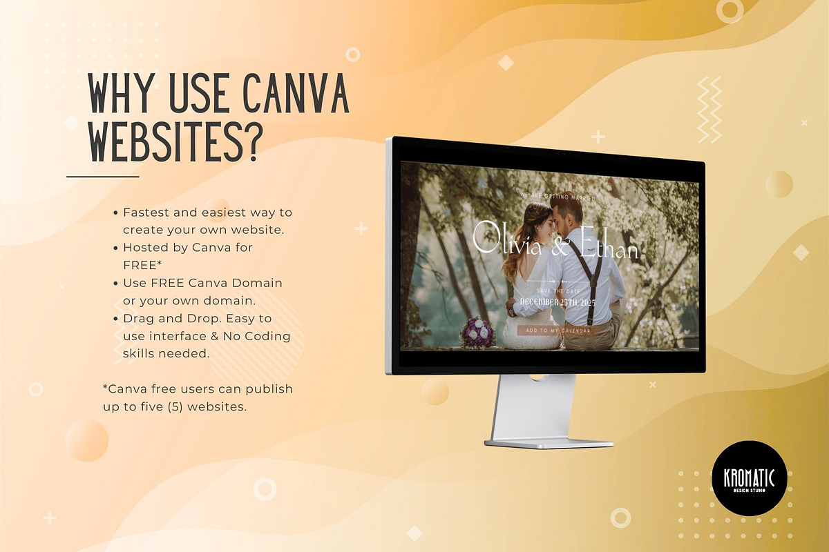 Wedding Invitation Website Template, a Landing Page Template by Kromatic Design Studio (Photo 5 of 8)