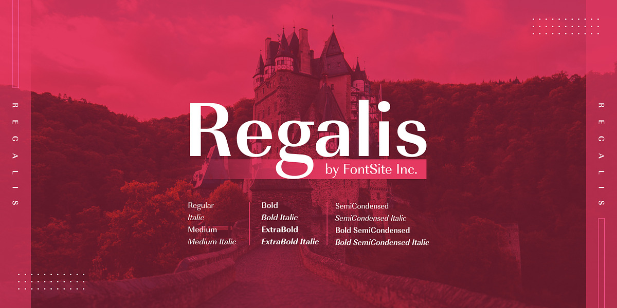Regalis, a Sans Serif Font by FontSite Inc. (Photo 1 of 2)