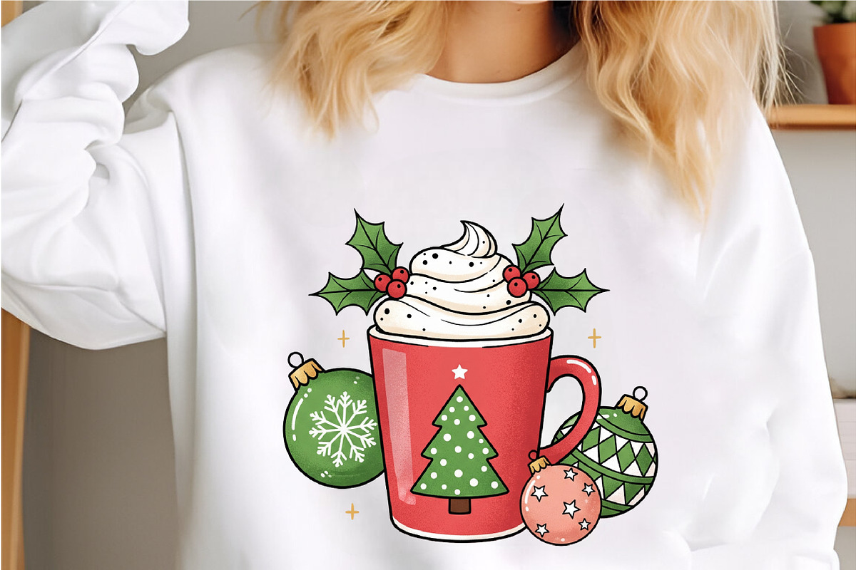 Christmas Coffee PNG Sublimation, an Illustration by Libby Wishes (Photo 2 of 6)