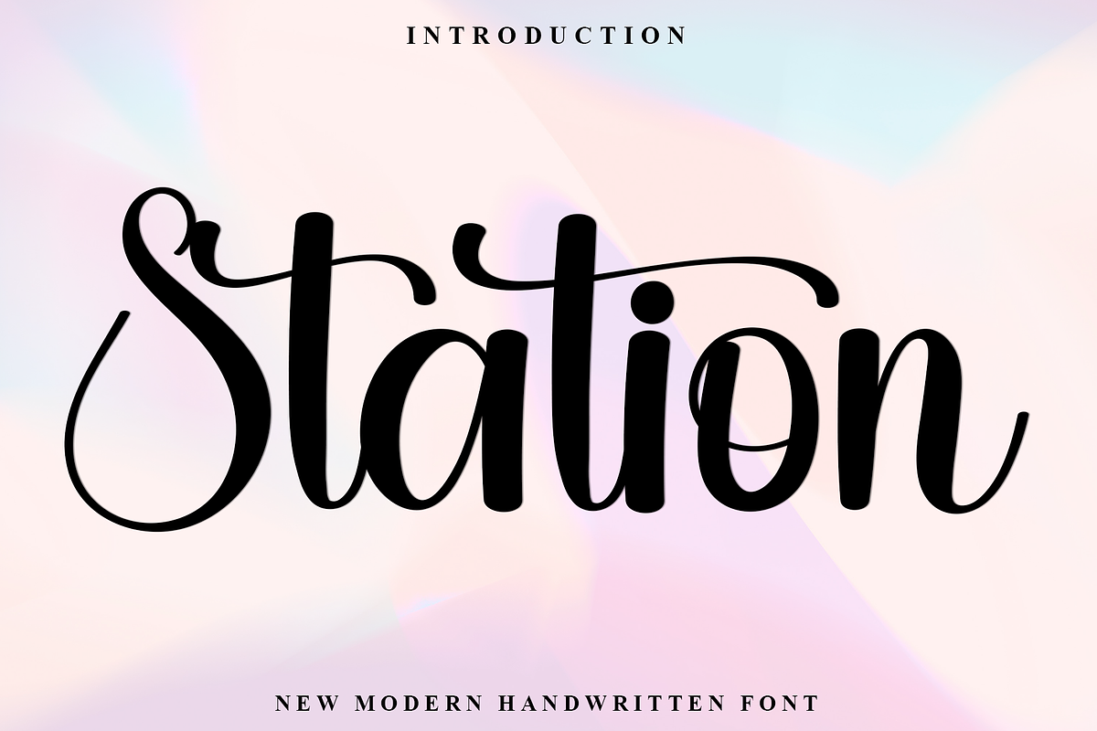 Station, a Handwritten Font by InermediaSTUDIO (Photo 1 of 8)