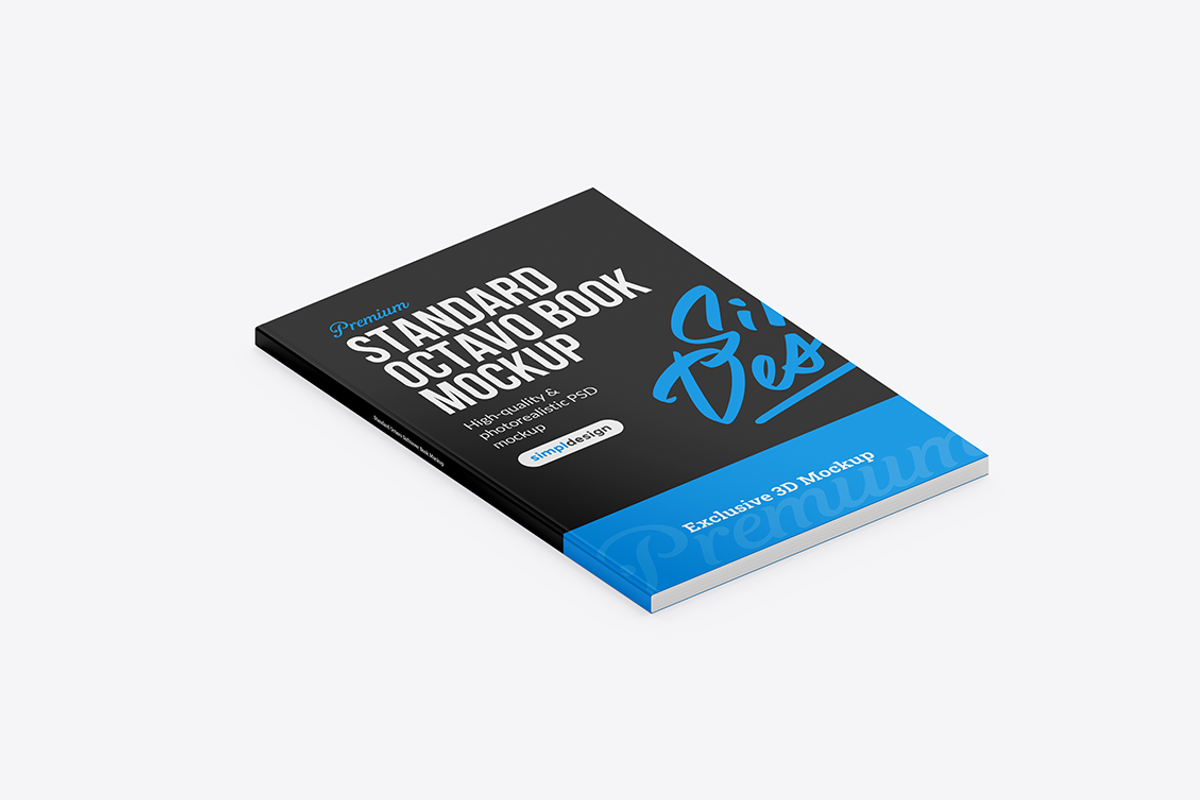 Standard Octavo Book Mockup, a Books & Magazine Mockup by SimplDesign (Photo 5 of 13)