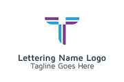 20 Logo Lettering T Template Bundle, a Branding & Logo Template by Acongraphic (Thumbnail 3 of 21)