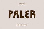 Paler | Handmade Display Font, a Handwritten Font by ESEM (Thumbnail 1 of 5)