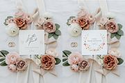 Square Wedding Mockup Boho Floral, a Product Mockup by TatiMockup (Thumbnail 3 of 3)