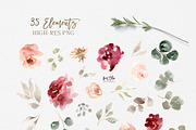 Bohemian Burgundy & Dusty Rose, an Illustration by Kim Thoa Designs (Thumbnail 9 of 10)