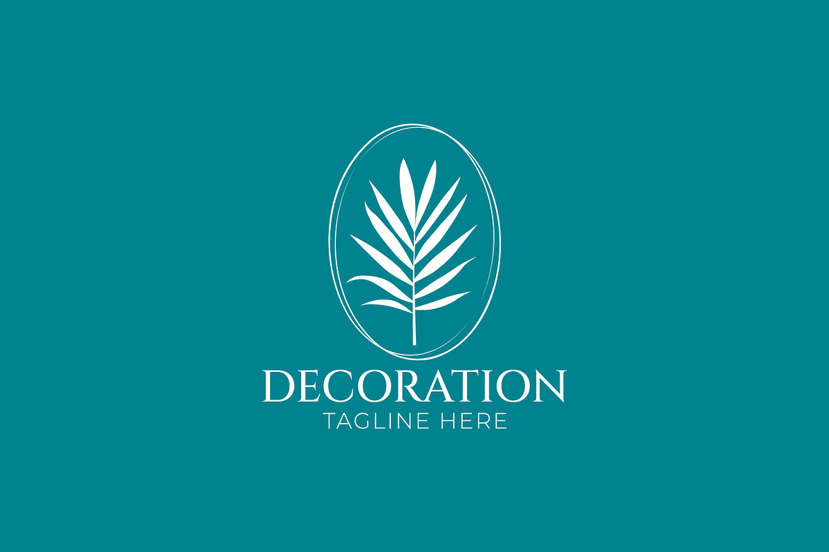 Palm Leaf Logo Decoration Minimalist, a Branding & Logo Template by Signatoro (Photo 2 of 3)