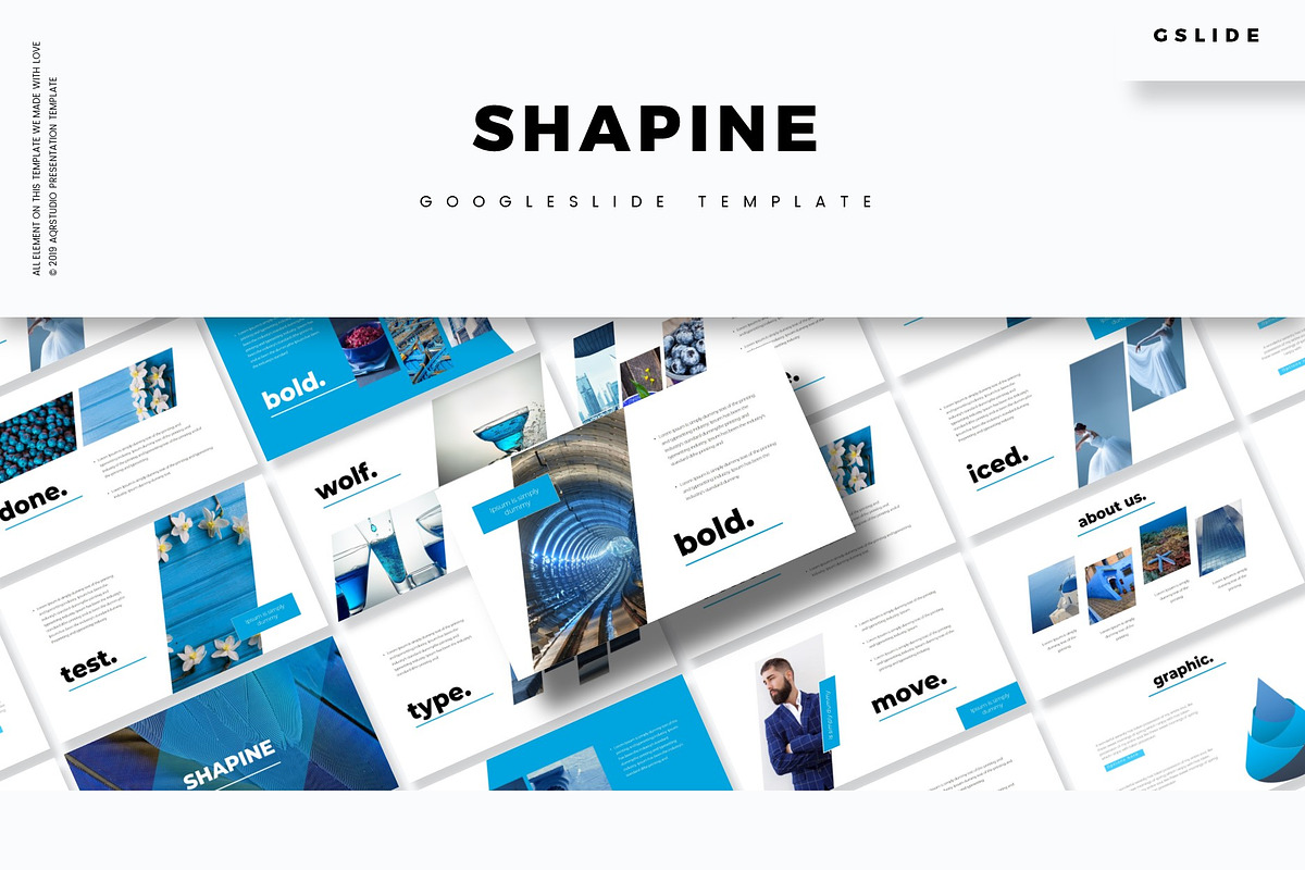 Shapine - Google Slides Template, a Presentation Template by AQR Studio