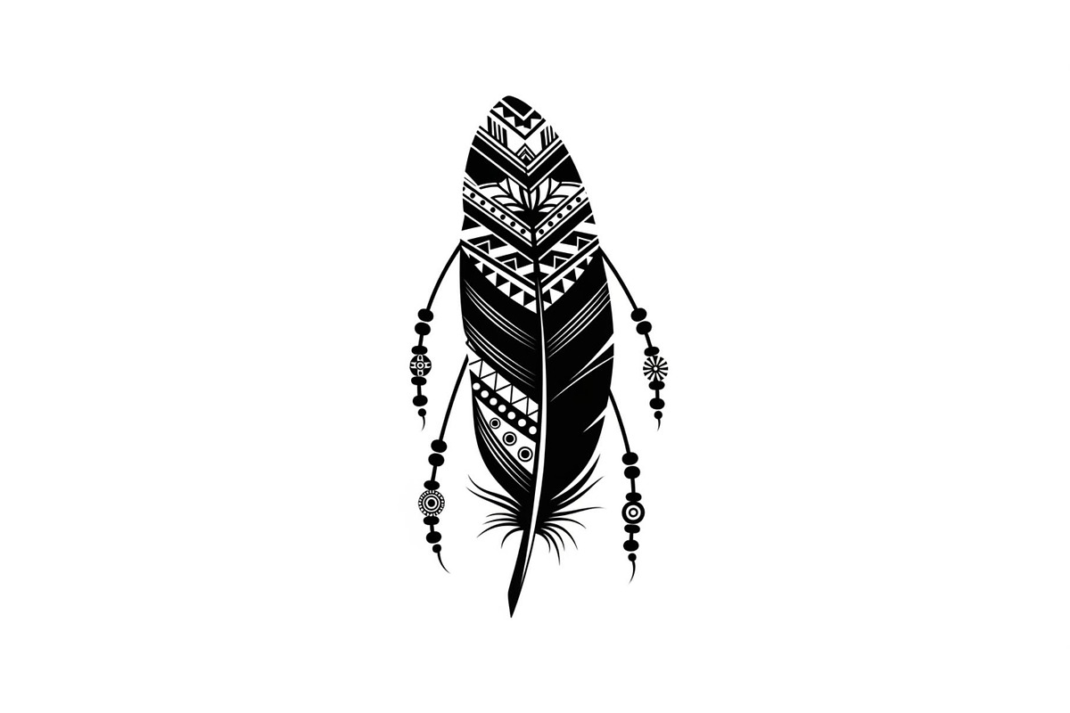 Boho Tribal Feather Bundle, an Illustration by Designs_River (Photo 7 of 31)