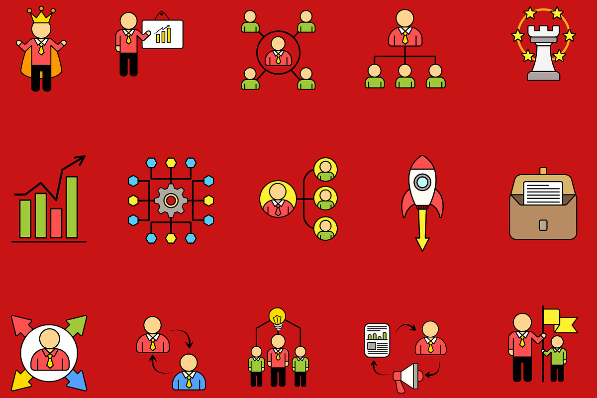Business Strategy Illustration Pack, an Illustration by baii09 (Photo 2 of 2)