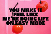 Crimson Cherry bold typeface, a Sans Serif Font by BilberryCreates (Thumbnail 7 of 16)