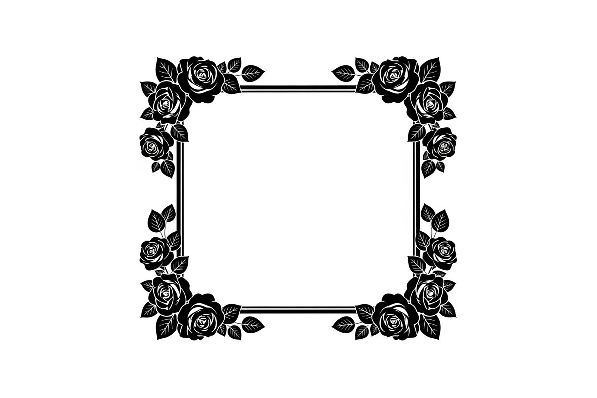 Floral Decorative Frame Vector Bundl, an Illustration by musafir_fashion (Photo 7 of 51)