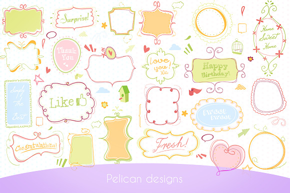Cute Doodle pack preview 3