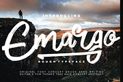 Emargo - Rough Typeface, a Script Font by KAZ by IanMikraz Studio (Thumbnail 1 of 5)