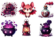 Burgundy & Halloween Sublimation png, an Illustration by Watercolor design (Thumbnail 5 of 5)