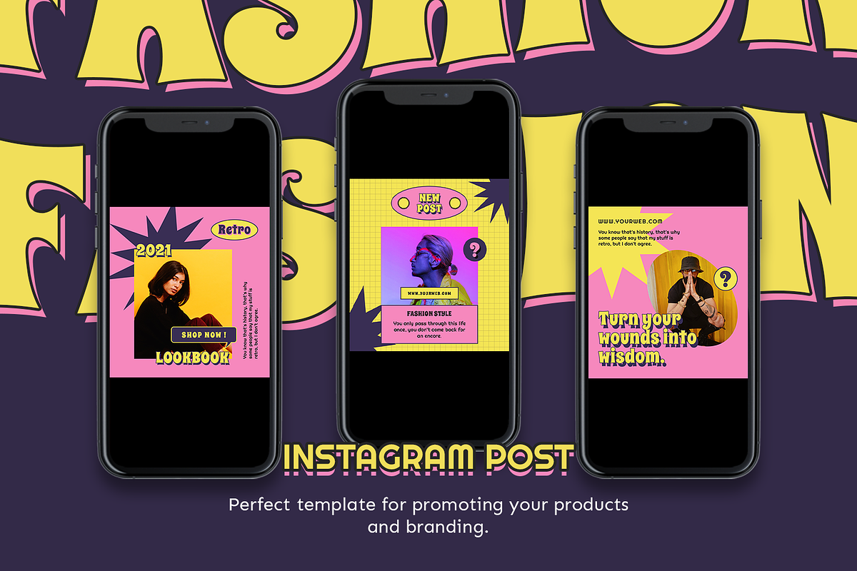 Acroman Insatgram Template, a Social Media Template by Creatchees.std (Photo 2 of 5)
