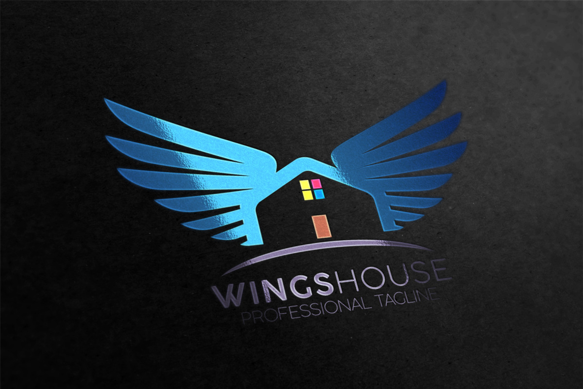 Wings House Logo, a Branding & Logo Template by essegraphic (Photo 5 of 6)
